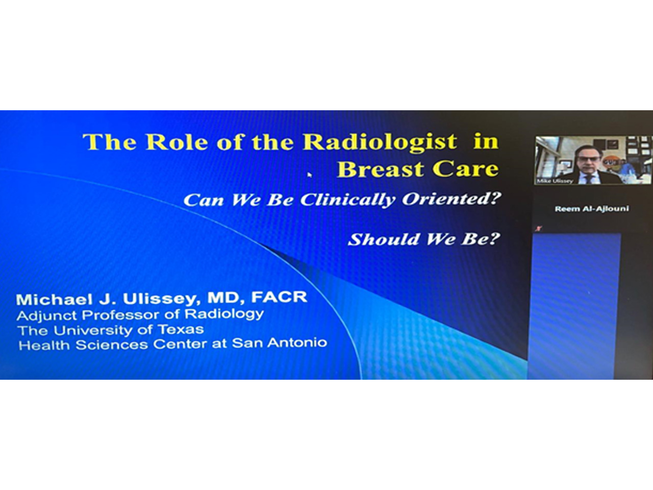 The Role of the Radiologist in Breast Care Webinar